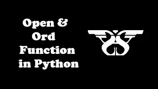 186. Open and Ord Function in Python with Example Code || Python Built-in Functions-23
