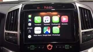 Установка Alpine X902D-F в автомобиль Toyota Land Cruiser 200