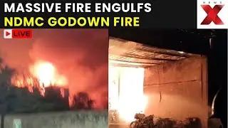 NDMC Godown Fire LIVE: Massive Warehouse Fire Near Safdarjung Engulfs Warehouse, No Casualties