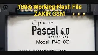 O.Phone P4010G MT6580 scatter Flash File Firmware 100% Tested