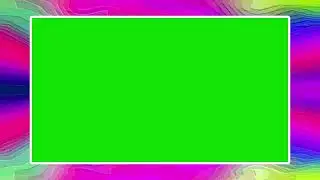 COLORFUL PICTURE FRAME GREEN SCREEN EFFECT  1058