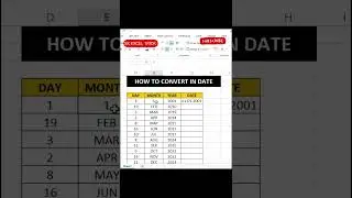Convert To Date | #shortvideo #advanceexcel #exceltips