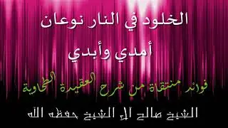 الخلود في النار نوعان أمدي وأبدي