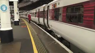 LNER Azuma Class 801 230 Departure York for Edinburgh Waverley