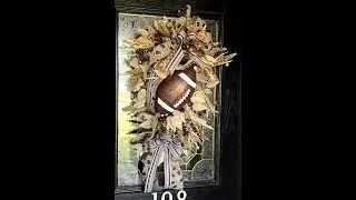 How to make a Fall Football Swag with Wreath Decor by Dawn