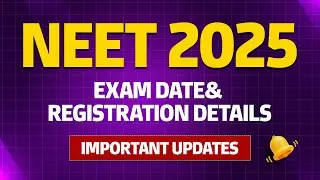 NEET 2025 | EXAM DATE & REGISTRATION DETAILS | Goscore Learning| Important Update