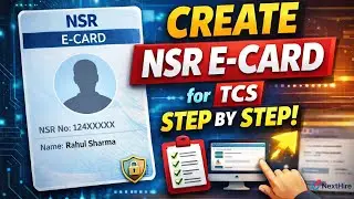 NSR E-Card Registration for TCS Freshers | Step-by-Step Complete Process