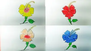 Easy Step-by-Step Flower Drawing | Perfect for Beginners 🎨#muktacreativecanvass #muktacreativecanvas