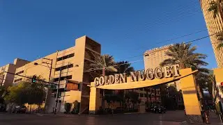 A random daytime walk @ the Fremont Street Experience in 4k in December 2025 - entertainers are back