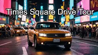 New York City&rsquo;s Times Square Night Drive  Neon Lights & City Energy