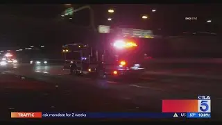 Driver taken to hospital after being shot on 215 Freeway