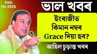 Grace Marks in Hslc 2026 English Question paper | How Much Grace Marks | Tech of MH