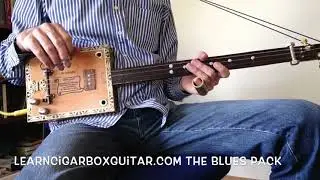 LearnCigarBoxGuitar.com archive. 3 string slide blues course #33