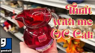 GOODWILL OC California thrift shop with me for awesome home decor and useful items