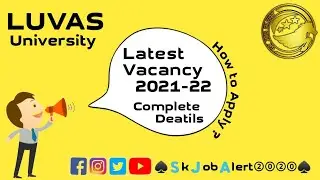 LUVAS Recruitment 2021 || How to Apply for Various Non-Teaching Jobs || Skjobalert