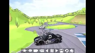 Reverse POV of 360 drop and tandem drifting