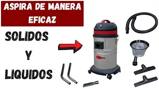 Con Esta ASPIRADORA podr&aacute;s aspirar &iexcl;L&iacute;quidos y S&oacute;lidos! [SECO/MOJADO]