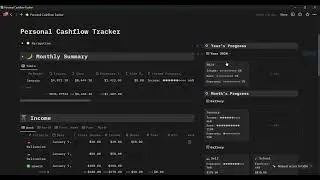 Notion Template: Cashflow Tracker 2024