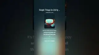 Simple things in life (cover/remix)