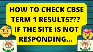 💥 LATEST CBSE RESULTS UPDATE 💥 HOW TO CHECK CBSE TERM 1 RESULTS??? 🤔🙄 CLASS 10 AND CLASS 12 😍🤩