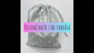 Összehúzható zsák varrása
