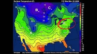 Temperature Map and Temperature Gradient
