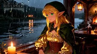 Worn Path • Peaceful Medieval Inn beside the Stream • Medieval Fantasy Riverside