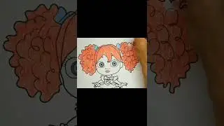 Coloring Poppy Doll (Reverse) | Poppy Playtime #shorts #coloringpages #coloredpencils #simplynata