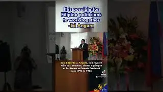 Filipino politicians can work together #edangara #statesman #alagangangara