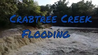 Crabtree Creek Flooding from Hurricane Elsa