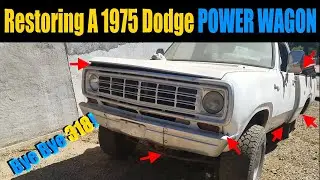 Dodge D100 1975 W100 Power Wagon MOPAR Restoration (Part 1) |LS Swapped Dodge| NW Ep.36