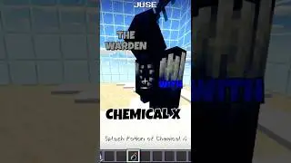 THE WARDEN WITH CHEMICAL X #minecraft #bestminecraftclips #clips #gaming #herobrinegamerz #games