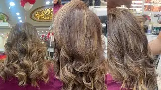 Face Framing Haircut With Spiral Wave technique