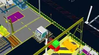 Caterpillar Simulation Video | Virtual Factory Process