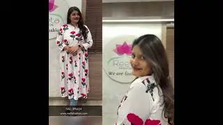 Reeta Fashion Stylish Rani-White Polyester Crepe Digital Print Slit Kurti | www.reetafashion.com