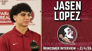 Jasen Lopez Newcomer Interview 2-4-26 | FSU Football | Florida State Football | Warchant TV