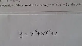 Normal to the curve | CALCULUS