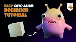 Create a CUTE Stylized Alien Character in Blender (Beginner Tutorial)