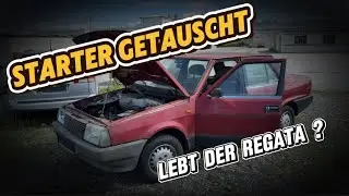 Fiat Regata startet nach 8 Jahren! 🚗🔧 Starter getauscht & erste Fahrt mit Startspray!