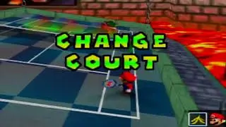 Mario Tennis (Bowser Stage) - 3 Set Match (N64) Green