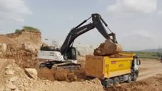 Hidromek 500LC Gümbür Gümbür İlerliyor || HMK Excavator Loading Trucks