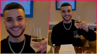Junior Andre, 19, is enjoying a luxury romantic spa getaway with girlfriend Jasmine Orr, 23, after