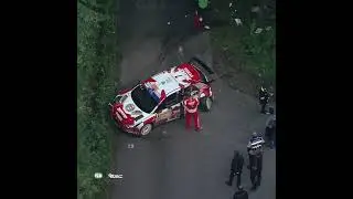 Jari Huttanen crash i20 Rally2 Car Barum Czech Rally