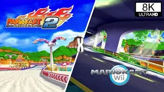 GP Mario Beach from MARIO KART ARCADE GP 2 in MARIO KART WII in 8k60 | custom tracks