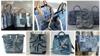 Latest denim jeans bags purse ideas 