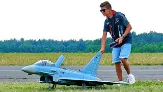 EUROFIGHTER TYPHOON AMAZING RC SCALE MODEL TURBINE JET FLIGHT DEMONSTRATION