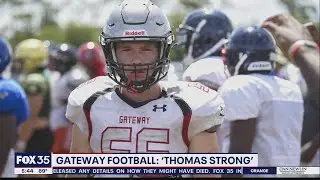 Gateway H.S. football team playing for senior athlete injured in car accident