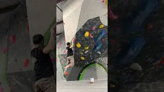 ROUTESETTING beta spray. Small crimp beginning, power moves middle, toe hook, and big move end. V6