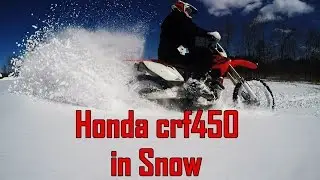 450 Dirt Bike in Snow