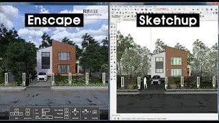 Sketchup+Enscape Basic & House design 10mx10m